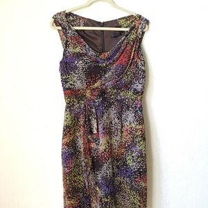 DAVID MEISTER silk chiffon cocktail dress
